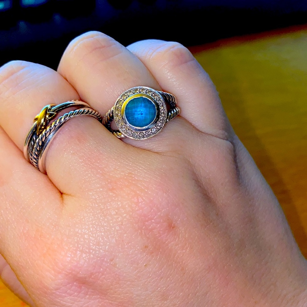 David Yurman Petite Albion ring with Diamonds